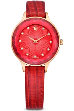Swarovski Reloj Octea Nova, Fabricado en Suiza, Correa de piel, , Acabado tono oro rosa