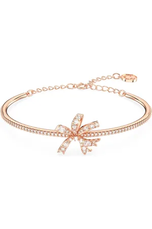 Swarovski Brazalete Volta, Lazo, , Baño tono oro rosa