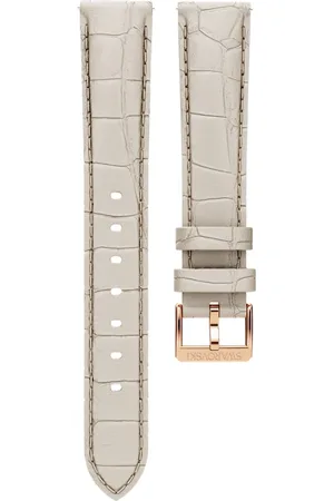 Swarovski Correa de reloj, 16 mm (0,63") de ancho, Piel con costura, , Acabado tono oro rosa