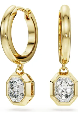 Swarovski Pendientes Eternity, Diamantes creados en laboratorio (peso total de 1,0 quilates), Forma octagonal, Oro amarillo de 18 quilates