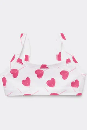 Tezenis Brasier Niña Basic de Algodón Estampado Chica Tamaño 12-13
