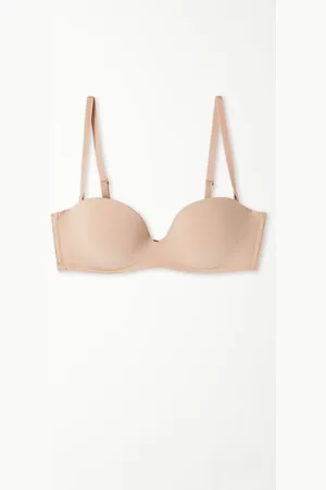 Tezenis Sujetador bandeau acolchado de microfibra reciclada de New York Mujer Tamaño 3C