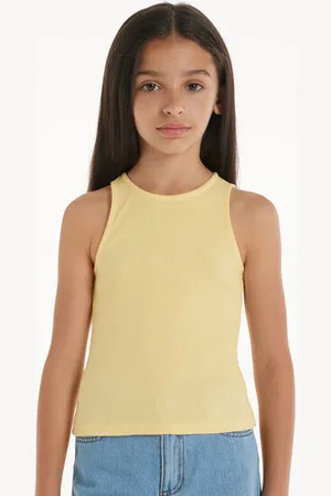 Tezenis Camiseta de Tirantes Anchos de Canalé para Niña Chica Tamaño 10-11