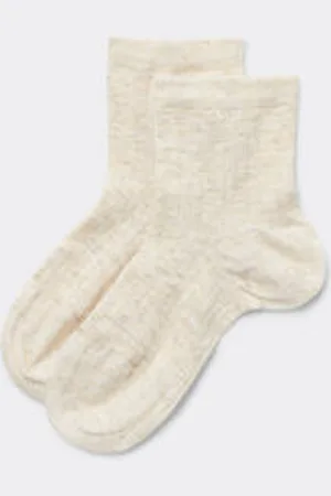 Tezenis Calcetines Cortos de Viscosa de Canalé para Niña Chica Tamaño 34-36