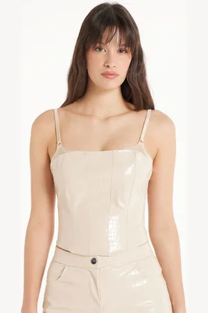 Tezenis Crop Top Cocodrilo Cremallera Mujer Tamaño L