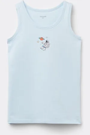 Tezenis Camiseta de Tirantes Anchos de Algodón Estampado Niños Unisex Unisex Tamaño 4-5