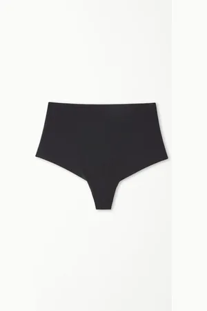 Tezenis Braguita Brasileña Cintura Alta Microfibra Reciclada Sin Costuras Mujer Tamaño XS