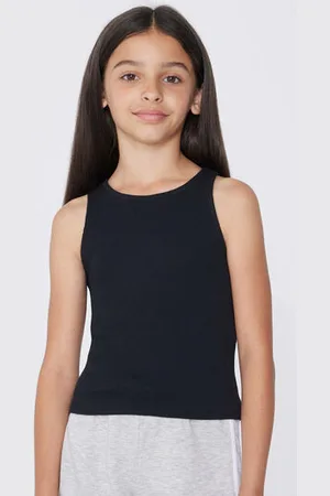Tezenis Camiseta de Tirantes Anchos de Canalé para Niña Chica Tamaño 8-9