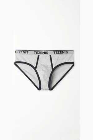 Tezenis Calzoncillos Algodón Orgánico Bordes Contraste Logo Hombre Tamaño S