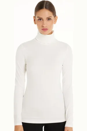 Tezenis Camiseta con Cuello Alto de Algodón y Modal Térmico Mujer Tamaño XL