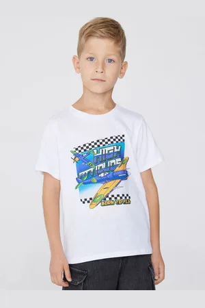 Tezenis Camiseta con Cuello Redondo de Algodón con Estampado Niño Tamaño 2-3