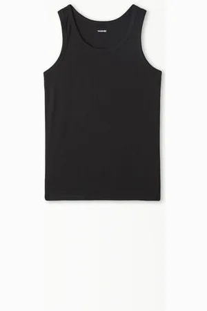 Tezenis Camiseta de tirantes anchos básica de algodón para niños unisex Unisex Tamaño 4-5