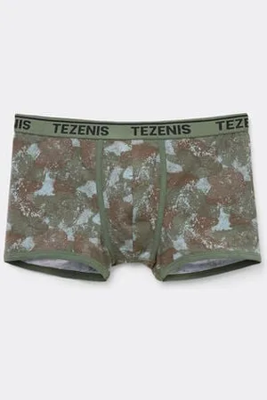 Tezenis Bóxer de Algodón Estampado con Bordes en Contraste con Logo Hombre Tamaño S