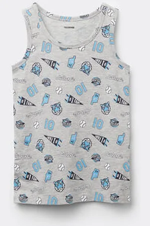 Tezenis Camiseta de Tirantes Anchos de Algodón Estampado Niños Unisex Unisex Tamaño 2-3