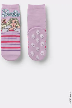 Tezenis Calcetines Antideslizantes Cortos Estampado Barbie para Niña Chica Tamaño 34-36