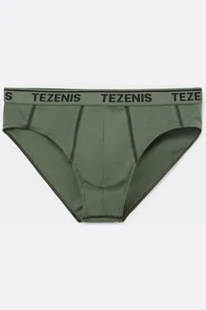 Tezenis Calzoncillos de Algodón con Costuras en Contraste con Logo Hombre Tamaño L