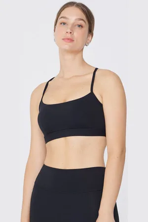 Tezenis Top Deportivo Corto con Relleno y Tirantes Finos Mujer Tamaño M