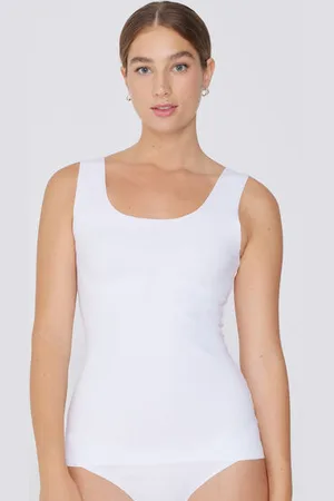Tezenis Camiseta Tirantes Sin Costuras Algodón Orgánico Mujer Tamaño XL