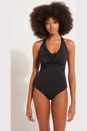 Tezenis Bañador Entero Bandeau con Relleno Ligero Cruzado de Microfibra Reciclada Mujer Tamaño XL