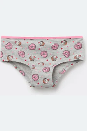 Tezenis Culotte Basic de Algodón Estampado para Niña Chica Tamaño 4-5