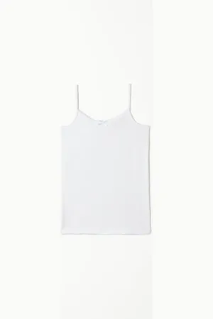 Tezenis Camiseta de Tirantes Finos con Escote Redondo de Algodón para Niña Chica Tamaño 6-7