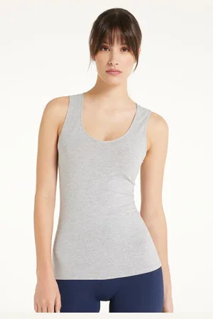 Tezenis Camiseta Tirantes Anchos Algodón Orgánico Escote Redondeado Mujer Tamaño M