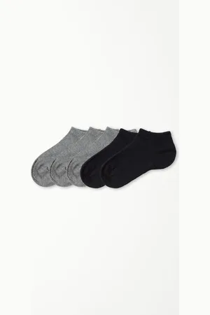 Tezenis 5 Pares de Calcetines Cortos de Algodón Unisex para Niños Unisex Tamaño 25-27