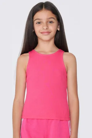 Tezenis Camiseta de Tirantes Anchos de Canalé para Niña Chica Tamaño 6-7