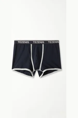 Tezenis Bóxer Algodón Orgánico Bordes Contraste Logo Hombre Tamaño S