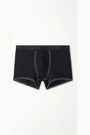 Tezenis Bóxer Algodón Orgánico Bordes Contraste Logo Hombre Tamaño L