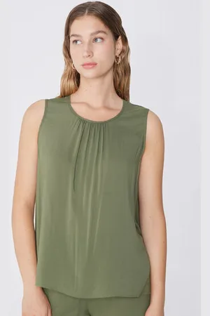 Tezenis Camiseta de Tirantes Anchos de Tela de Viscosa Mujer Tamaño S