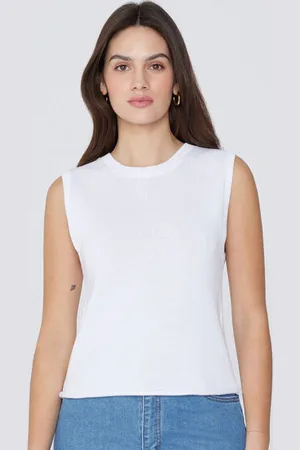 Tezenis Camiseta Tirantes Anchos Chaleco Algodón Calado Mujer Tamaño S