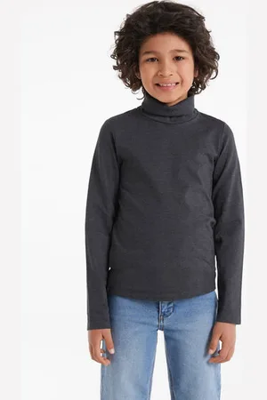 Tezenis Camiseta térmica de manga larga y cuello alto para niños Unisex Tamaño 8-9