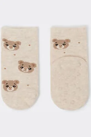 Tezenis Calcetines Antideslizantes Algodón Ligero Estampado para Bebé Tamaño 12-24