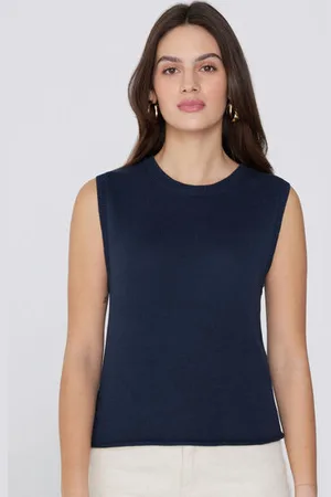Tezenis Camiseta Tirantes Anchos Chaleco Algodón Calado Mujer Tamaño S