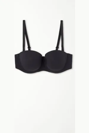 Tezenis Sujetador Bandeau con Relleno Ligero de Microfibra Reciclada Full Coverage Mujer Tamaño 5B