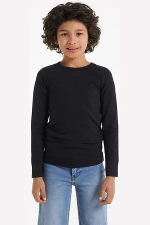 Tezenis Camiseta de manga larga térmica en algodón unisex de niños Unisex Tamaño 10-11