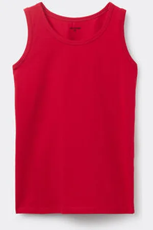 Tezenis Camiseta de tirantes anchos básica de algodón para niños unisex Unisex Tamaño 4-5