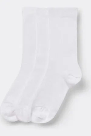 Tezenis 3 Pares Calcetines 3/4 Canalé Algodón Mujer Mujer Tamaño TU