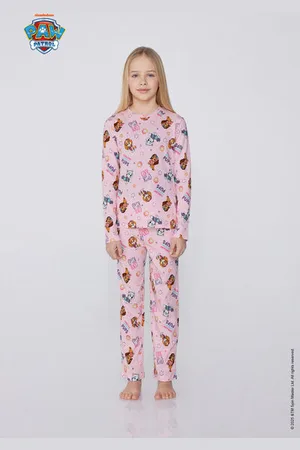 Tezenis Pijama Largo Algodón Estampado Paw Patrol Niña Chica Tamaño 6-7