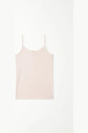 Tezenis Camiseta de Tirantes Finos con Escote Redondo de Algodón para Niña Chica Tamaño 10-11