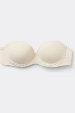 Tezenis Sujetador Bandeau Superrelleno Madrid de Microfibra Reciclada Mujer Tamaño 3B