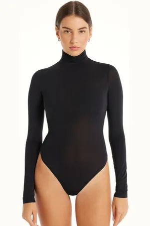 Tezenis Body de Manga Larga de Microfibra con Cuello Alto Mujer Tamaño M