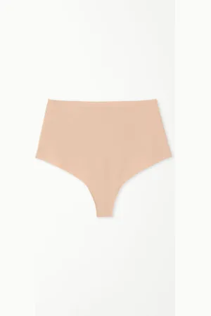 Tezenis Braguita Brasileña Cintura Alta Microfibra Reciclada Sin Costuras Mujer Tamaño M