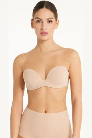 Tezenis Sujetador Bandeau con Autosujeción y Espalda de Silicona Mujer Tamaño 2B