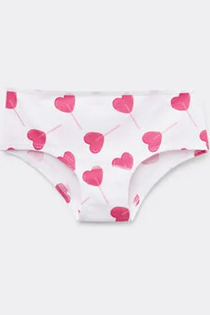 Tezenis Culotte Basic de Algodón Estampado para Niña Chica Tamaño 6-7