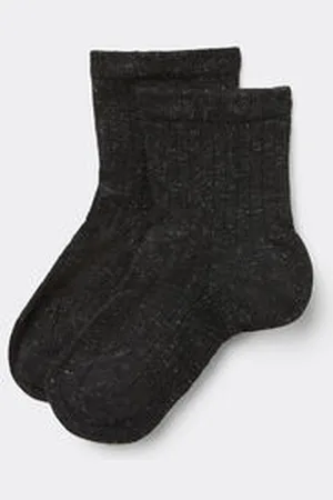 Tezenis Calcetines Cortos de Viscosa de Canalé para Niña Chica Tamaño 28-30