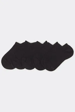 Tezenis 5 Pares de Calcetines Cortos de Algodón Unisex para Niños Unisex Tamaño 25-27