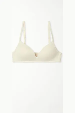 Tezenis Sujetador Triángulo con Relleno Ligero de Algodón Orgánico London Mujer Tamaño 4B