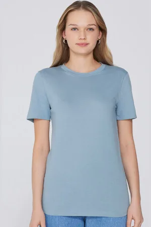 Tezenis Camiseta Basic Cuello Redondo de Algodón Mujer Tamaño S